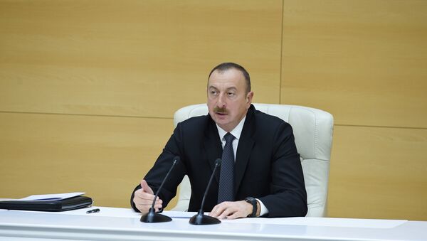 Президент Азербайджана Ильхам Алиев - Sputnik Азербайджан