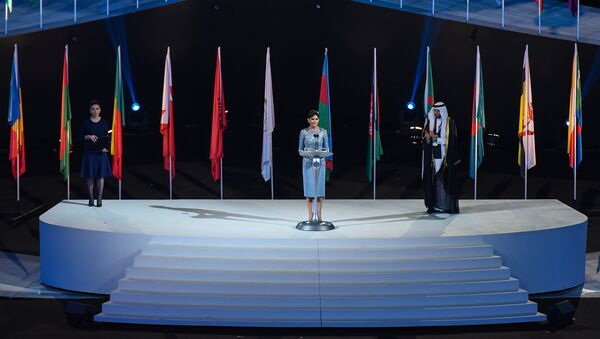 Выступление вице-президента Азербайджана Мехрибан Алиевой на официальной церемонии открытия IV Игр исламской солидарности - Sputnik Azərbaycan