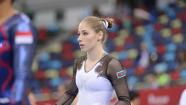 Азербайджанская гимнастка Марина Некрасова - Sputnik Азербайджан