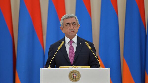 Президент Армении Серж Саргсян - Sputnik Азербайджан