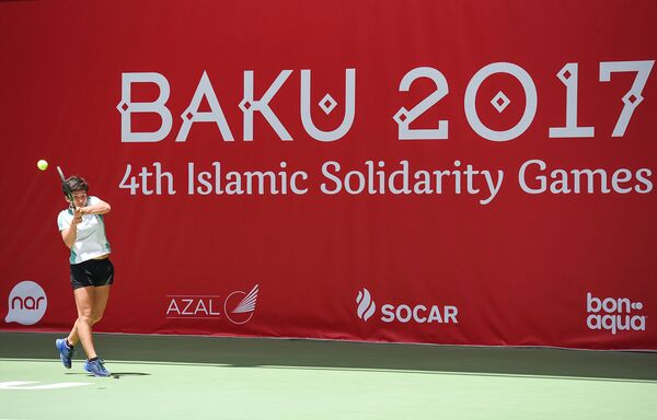 Индивидуальные и парные соревнования по теннису IV Игр Исламской солидарности - Sputnik Азербайджан