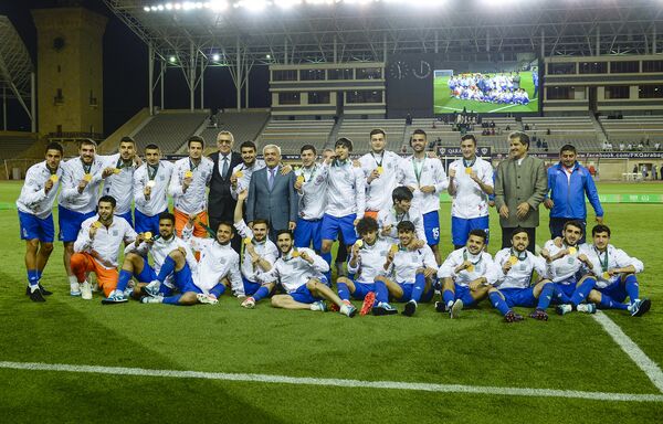 Финальный матч по футболу между сборными Азербайджана и Омана IV Игр Исламской солидарности - Sputnik Азербайджан