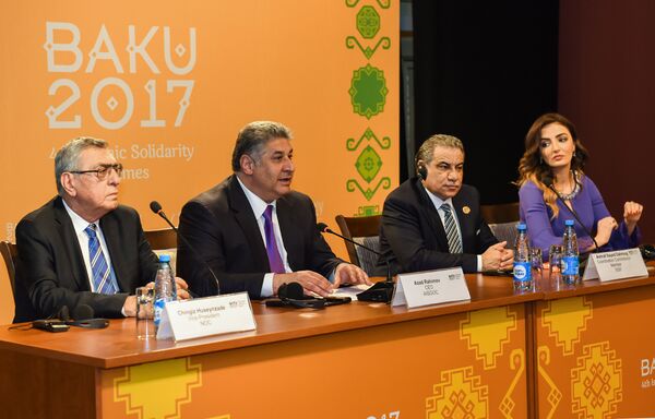 Пресс-конференция, посвященная итогам IV Игр исламской солидарности Пресс-конференция, посвященная итогам IV Игр исламской солидарности - Sputnik Азербайджан