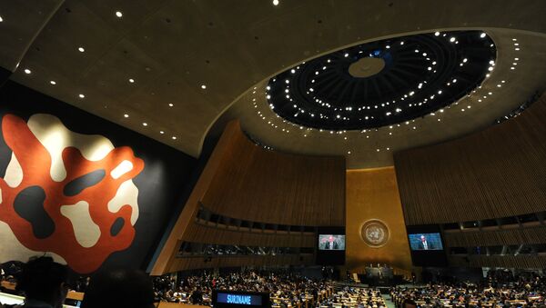 Зал Генассамблеи ООН, фото из архива - Sputnik Azərbaycan