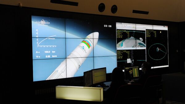 Запуск на орбиту первого азербайджанского телекоммуникационного спутника Azerspace-1, 8 февраля 2013 года - Sputnik Azərbaycan