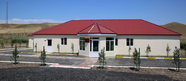 Воинская часть в прифронтовой зоне, фото из архива Воинская часть в прифронтовой зоне, фото из архива - Sputnik Азербайджан