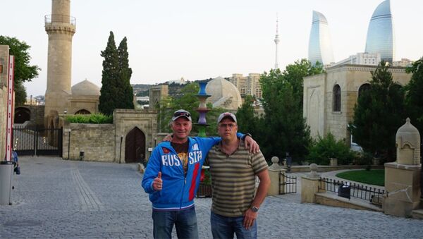 Российские путешественники Валерий Смолюк и Олег Уваров посетили Азербайджан - Sputnik Азербайджан
