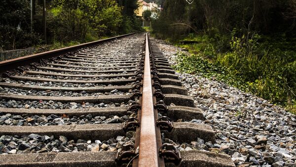Железнодорожные рельсы, фото из архива - Sputnik Азербайджан