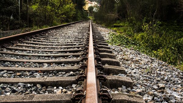 Железнодорожные рельсы, фото из архива - Sputnik Азербайджан