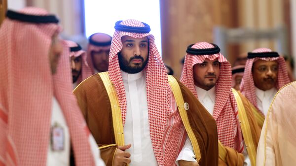 Наследный принц Саудовской Аравии Мухаммед бен Салман (второй слева), фото из архива - Sputnik Azərbaycan