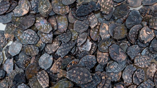 Древние монеты, фото из архива - Sputnik Azərbaycan