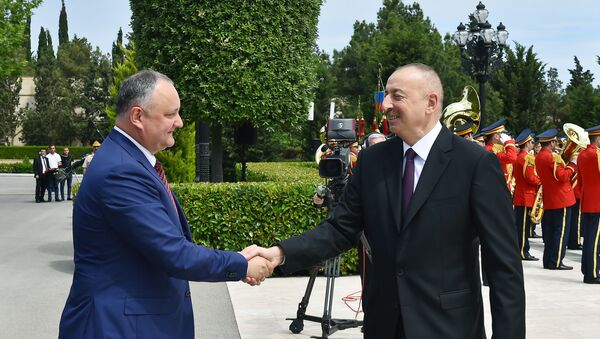 Официальный визит президента Молдовы Игоря Додона в Азербайджан - Sputnik Азербайджан