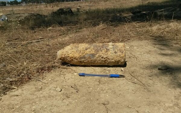Неразорвавшийся снаряд (ОФ-350) калибра 76 миллиметров был обнаружен в Сабунчинском районе - Sputnik Азербайджан