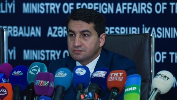 Глава пресс-службы министерства иностранных дел АР Хикмет Гаджиев - Sputnik Azərbaycan
