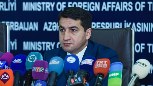 Глава пресс-службы министерства иностранных дел АР Хикмет Гаджиев - Sputnik Азербайджан