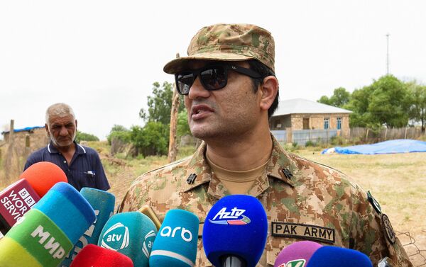 Военный атташе Пакистана в Азербайджане полковник Сейид Имран Али - Sputnik Азербайджан
