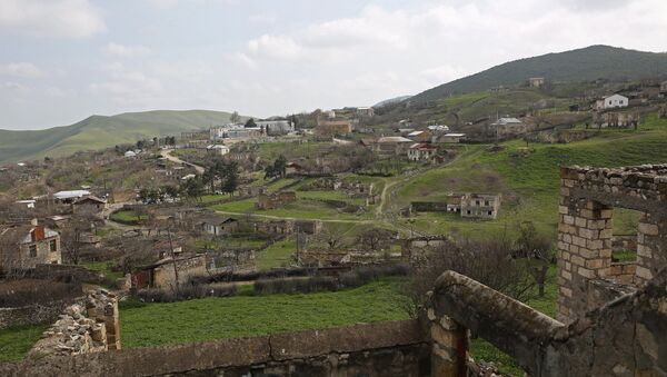 Населенный пункт в Нагорном Карабахе, фото из архива - Sputnik Azərbaycan