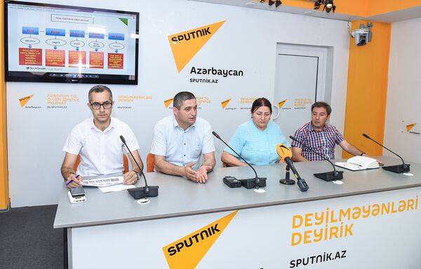 Пресс-конференция, посвященная новым правилам приема на работу учителей и директоров школ - Sputnik Азербайджан