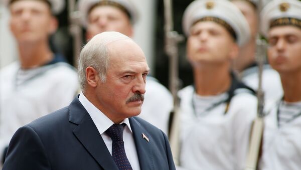 Александр Лукашенко по время официального визита в Киев - Sputnik Азербайджан