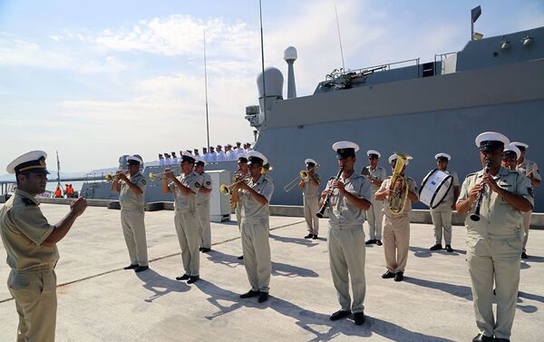 Военный оркестр ВМФ Азербайджана - Sputnik Азербайджан