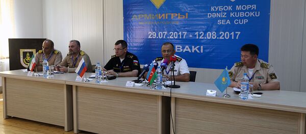 Пресс-конференция в связи с международным конкурсом Кубок моря - 2017 - Sputnik Азербайджан