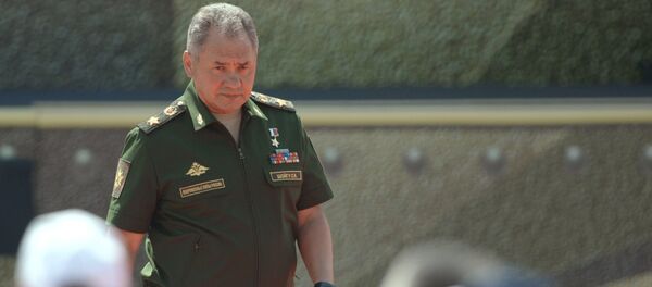 Министр обороны РФ Сергей Шойгу на церемонии открытия Армейских международных игр АрМИ-2017 в Московской области Министр обороны РФ Сергей Шойгу на церемонии открытия Армейских международных игр АрМИ-2017 в Московской области - Sputnik Азербайджан