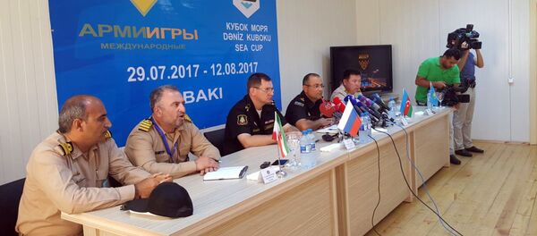 В Баку проведена пресс-конференция в связи с началом международного конкурса Кубок моря - 2017 - Sputnik Азербайджан