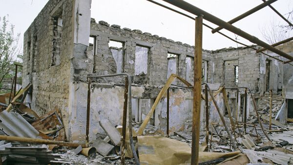 Разрушенный поселок Городиз. Физулинский район - Sputnik Азербайджан