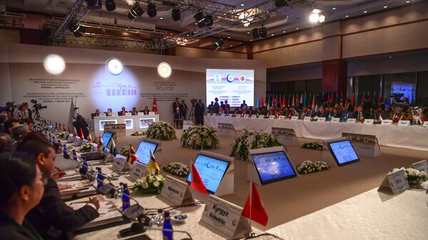 Чрезвычайное заседание Исполкома глав МИД стран-членов ОИС в Стамбуле, 1 августа 2017 года - Sputnik Азербайджан