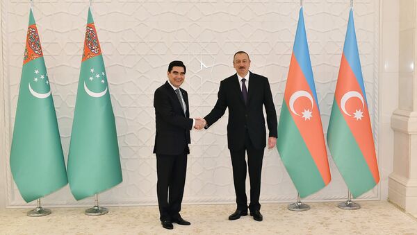 Церемония официальной встречи президента Туркменистана Гурбангулы Бердымухамедова - Sputnik Азербайджан