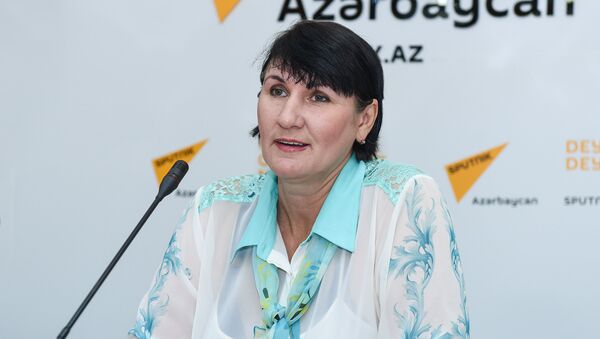 Зоозащитница Елена Симакина на пресс-конференции в мультимедийном пресс-центре Sputnik Азербайджан - Sputnik Азербайджан
