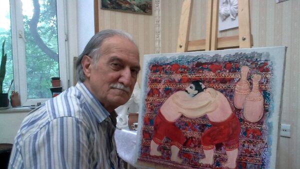 Заслуженный художник Азербайджана Аскер Аскеров, фото из архива - Sputnik Азербайджан