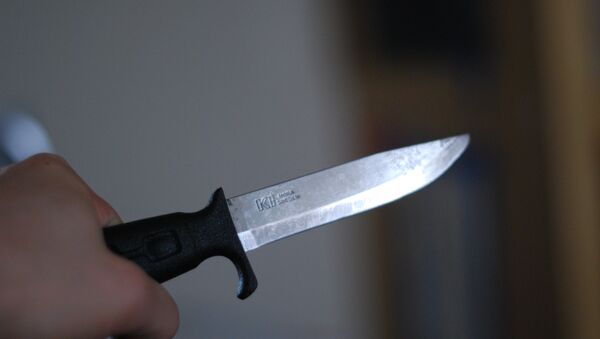 Нож в руке, фото из архива - Sputnik Azərbaycan
