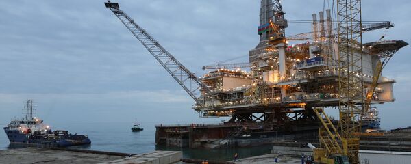 Группа шельфовых нефтегазоконденсатных месторождений АЧГ, фото из архива Группа шельфовых нефтегазоконденсатных месторождений АЧГ, фото из архива - Sputnik Азербайджан