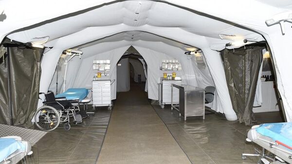 Мобильный полевой хирургический госпиталь Минобороны АР  - Sputnik Азербайджан