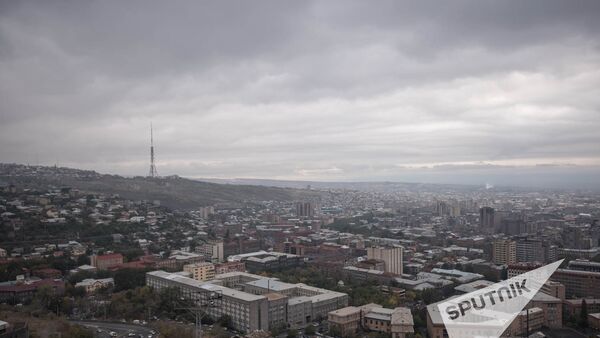 Город Ереван. Вид сверху - Sputnik Азербайджан