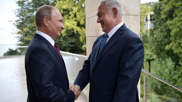  Vladimir Putin və Benyamin Netanyahu - Sputnik Azərbaycan