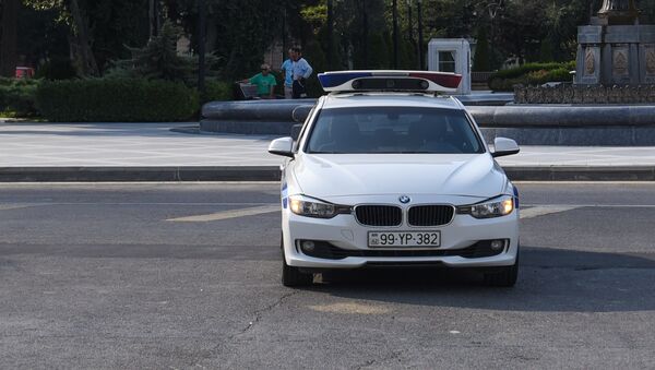 Автомобиль дорожно-патрульной службы в Баку - Sputnik Azərbaycan