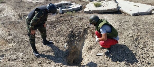 Операция по разминированию в Хызинском районе - Sputnik Азербайджан