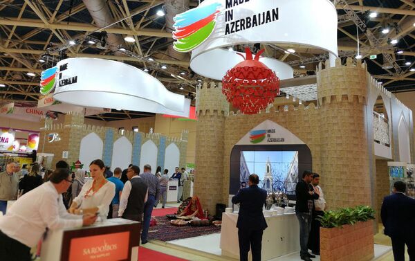 Национальный стенд Азербайджана на международной продовольственной выставке Worldfood Moscow - Sputnik Азербайджан