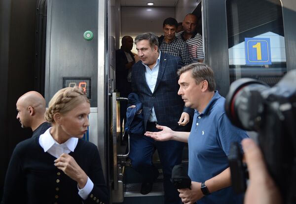 Михаил Саакашвили пересек польско-украинскую границу - Sputnik Азербайджан