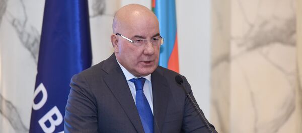 Председатель правления Центрального банка АР Эльман Рустамов Председатель правления Центрального банка АР Эльман Рустамов - Sputnik Азербайджан