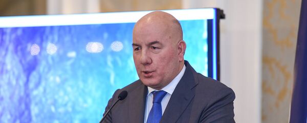 Председатель правления Центрального банка АР Эльман Рустамов Председатель правления Центрального банка АР Эльман Рустамов - Sputnik Азербайджан