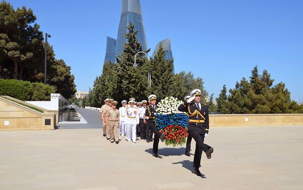 Военные корабли Каспийской флотилии прибыли в Баку - Sputnik Азербайджан