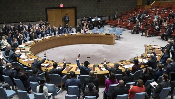Голосование в Совете безопасности ООН, фото из архива - Sputnik Azərbaycan