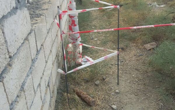 Операция по обезвреживанию неразорвавшегося военного снаряда в Мингячевире - Sputnik Азербайджан