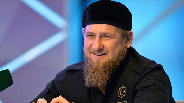 Глава Чеченской Республики Российской Федерации Рамзан Кадыров - Sputnik Azərbaycan