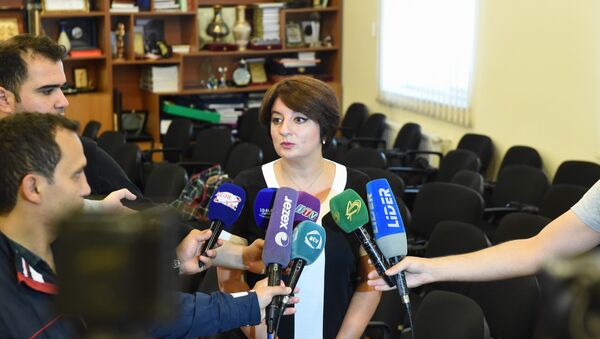 Пресс-службы Министерства молодежи и спорта Самая Мамедова - Sputnik Азербайджан