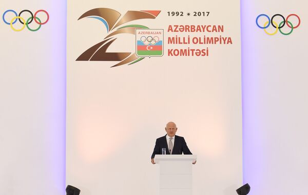 Выступление исполнительного президента Европейского олимпийского комитета Янеза Кочиянчича - Sputnik Азербайджан