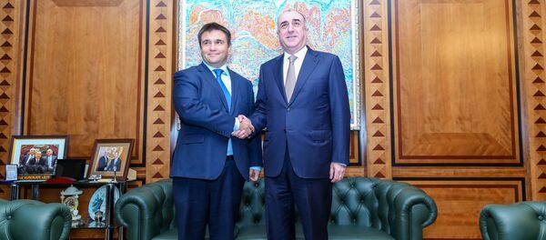 Встреча глав МИД Азербайджана и Украины Эльмара Мамедъярова и Павло Климкина - Sputnik Азербайджан